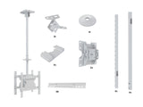 Multibrackets 2500 skærmbeslag til skiltning 139,7 cm (55") Hvid