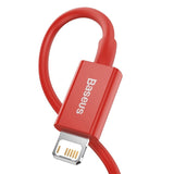 Baseus CALYS-A09 Lightning kabel 1 m Rød
