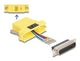 DeLOCK 67096 kabel kønsskifter D-Sub 25 RJ12 Gul