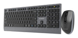 Gembird KBS-WPS-02 tastatur Mus inkluderet Hjemme/kontor RF trådløs + Bluetooth QWERTY US International Sort