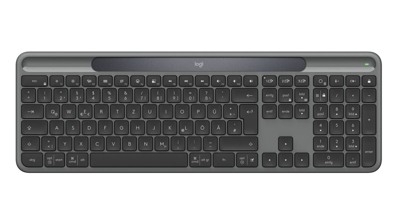Logitech Signature Slim Solar + K980 tastatur Universel RF trådløs + Bluetooth QWERTZ Tysk Grafit