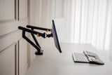 BakkerElkhuizen BE Flexible Dual 88,9 cm (35") Skrivebord Sort