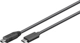 Goobay 67989 USB-kabel USB 2.0 0,5 m Mini-USB B USB C 0,48 Gbit/sek. Sort