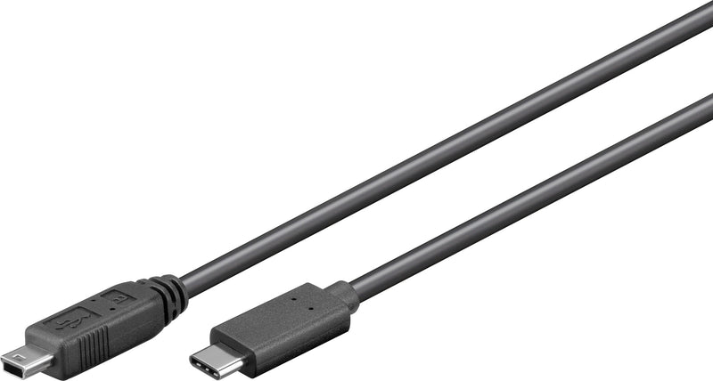 Goobay 67989 USB-kabel USB 2.0 0,5 m Mini-USB B USB C 0,48 Gbit/sek. Sort