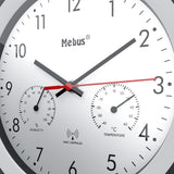 Mebus 19449 Væg- og bordur Digitalt ur Rund Sort, Hvid