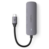 Nedis CCGB64220GY01 interface hub USB 3.2 Gen 1 (3.1 Gen 1) Type-C 5000 Mbit/s Grå