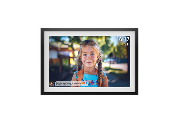 Denver PFF-1516 digital fotoramme Sort 39,6 cm (15.6") Berøringsskærm Wi-Fi