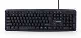 Gembird KB-U-103 tastatur USB US engelsk Sort