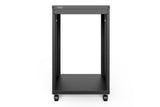 Digitus DN-48001 stativ 16U Fritstående reol Sort