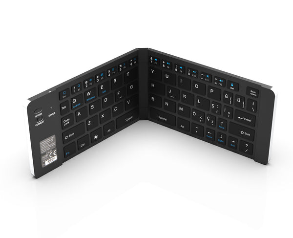 Inca IBK-579BT tastatur Hjem Bluetooth Metallic, Sølv