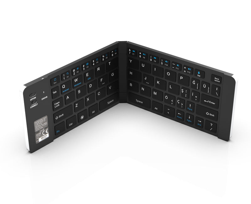 Inca IBK-579BT tastatur Hjem Bluetooth Metallic, Sølv