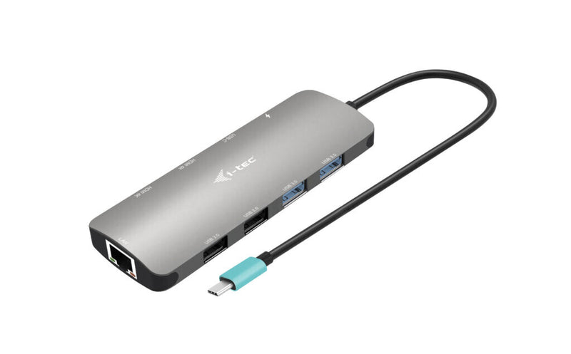 i-tec C31NANOHDM2DOCPD dockingstation Ledningsført USB 3.2 Gen 1 (3.1 Gen 1) Type-C Sølv