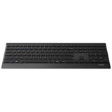 Rapoo 9500M tastatur Mus inkluderet RF trådløst QWERTZ Tysk Sort