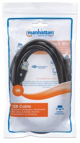 Manhattan 354981 USB-kabel USB 3.2 Gen 1 (3.1 Gen 1) 3 m USB C USB A 5 Gbit/sek. Sort