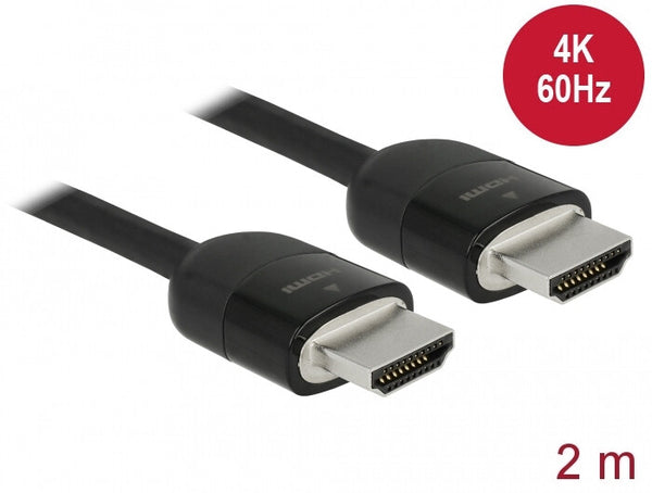 DeLOCK 84964 HDMI-kabel 2 m HDMI Type A (Standard) Sort
