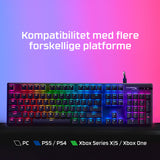 HyperX Alloy Origins PBT HX rødt – mekanisk gaming-tastatur