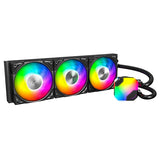 Montech HYPERFLOW ARGB 360 Processor Alt-i-en væskekøler 12 cm Sort 1 stk