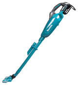 Makita DCL284FZB stav støvsuger & elektrisk kost 2-i-1 stangstøvsuger Batteri Dry Sort, Teal