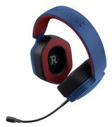 Trust GXT492SM Carus Headset Ledningsført Spil Blå, Rød