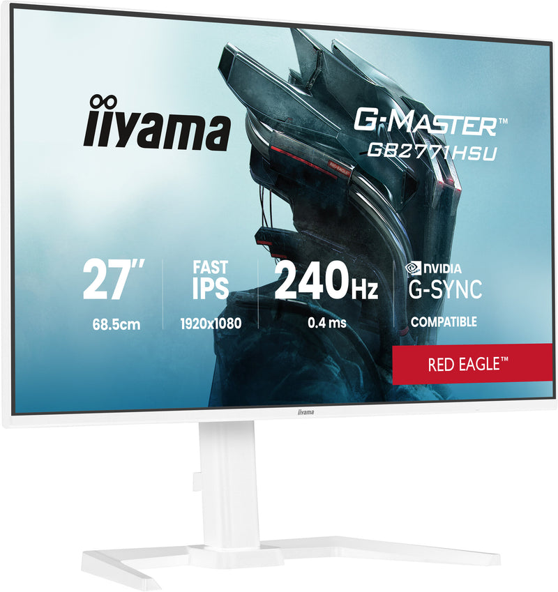 iiyama G-MASTER GB2771HSU-W1 computerskærm 68,6 cm (27") 1920 x 1080 pixel Fuld HD LCD Hvid