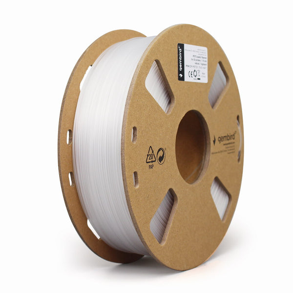 Gembird 3DP-PETG1.75-01-W 3D print materiale Polyethylenterephthalatglycol (PETG) Hvid 1,45 kg