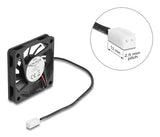 DeLOCK 67288 Computerkølesystem Computerkabinet Ventilator 6 cm Sort 1 stk