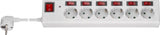 Goobay 72568 overspændingsbeskytter Hvid 6 AC stikkontakt(er) 230 V 1,5 m
