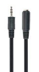 Gembird 1.5 m, 3.5mm/3.5mm, M/F lydkabel 1,5 m Sort