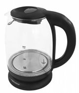 Esperanza EKK027 elkedel 1,7 L 2200 W Sort, Transparent