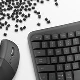 Logitech Wave Keys and Lift Combo tastatur Mus inkluderet Universel Bluetooth QWERTZ Tysk Grafit