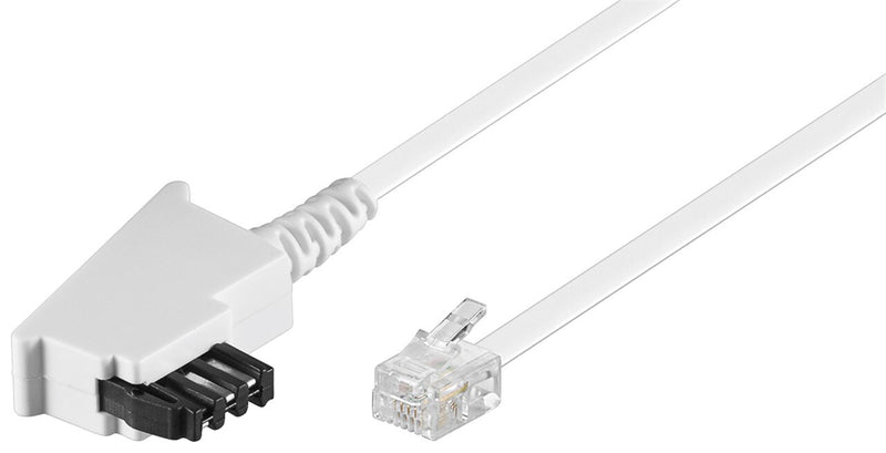 Goobay 68539 telefonkabel 3 m Hvid