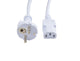 Prokord DPC-0011 el-ledning Hvid 1 m CEE7/7 C13 forbinder