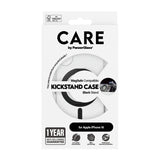 PanzerGlass CARE™ by ® Case Transparent m. Sort Kickstand & MagSafe iPhone 16