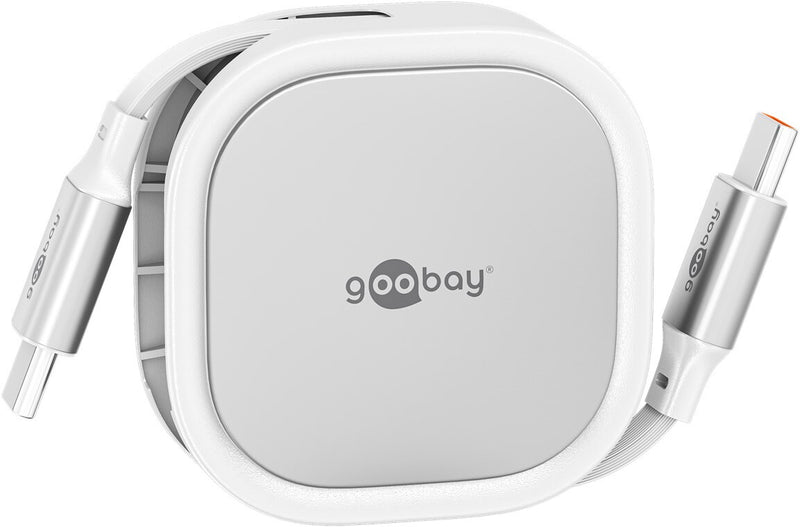 Goobay 77425 USB-kabel USB 2.0 1 m USB C 0,48 Gbit/sek. Sølv, Hvid