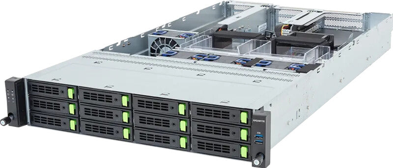 GIGABYTE R263-ZG0-AAL2 LGA 6096 Stativ (2U) Sort, Stål