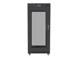 Lanberg FF01-8015-23BL stativ 15U Fritstående reol Sort