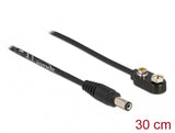 DeLOCK 86697 kabel kønsskifter 9 V block battery DC 5.5 x 2.1 Sort