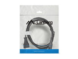 Lanberg CA-C7CA-10CC-0018-BK el-ledning Sort 1,8 m C7 forbinder CEE7/16