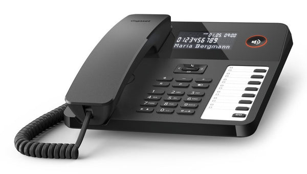 Gigaset DESK 600 Analog telefon Nummervisning Sort
