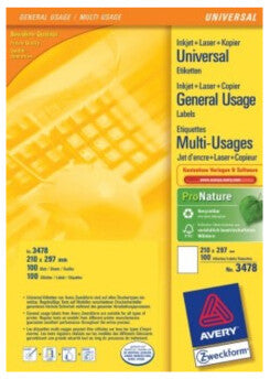 Avery Multi-Function Labels Hvid