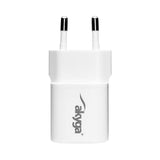Akyga AK-CH-22 USB-Ladegerät 25 W Ausgangsstrom max. 3 A USB-C Universel, Tablet, Telefon, SmartWatch, Mobiltelefon Hvid Vekselstrøm Hurtig opladning Automatisk