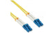 Mercodan 1m, 2xLC InfiniBand og fiberoptisk kabel LC Gul