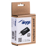 Akyga AK-CH-03BK oplader til mobil enhed Smartphone, Tablet Sort Vekselstrøm, DC Indendørs