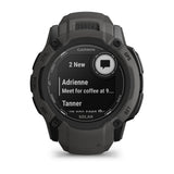 Garmin Instinct 2X Solar 2,79 cm (1.1") MIP 50 mm Digital 176 x 176 pixel Berøringsskærm Grafit GPS (satellit)