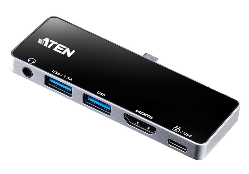 ATEN UH3238 mobil dockingstation Tablet/smartphone Sort, Sølv