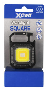 XCell Work Square Sort, Grå Klip lommelygte LED