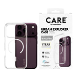 PanzerGlass CARE™ by ® Urban Explorer Case Transparent m. Hvid Magsafe iPhone 18 Pro | 17 Pro