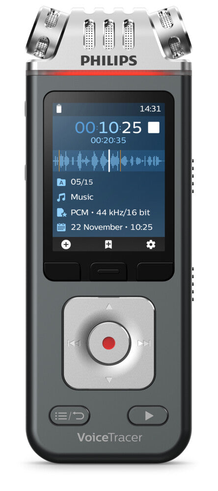 Philips VoiceTracer Sort, Grå