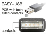 DeLOCK 5m USB 2.0 A - miniUSB m/m USB-kabel USB A Mini-USB A Sort