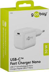 Goobay 79153 oplader til mobil enhed Universel Hvid Vekselstrøm Hurtig opladning Indendørs